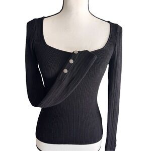 Urban Outfitters Black Knit Top Sz Small